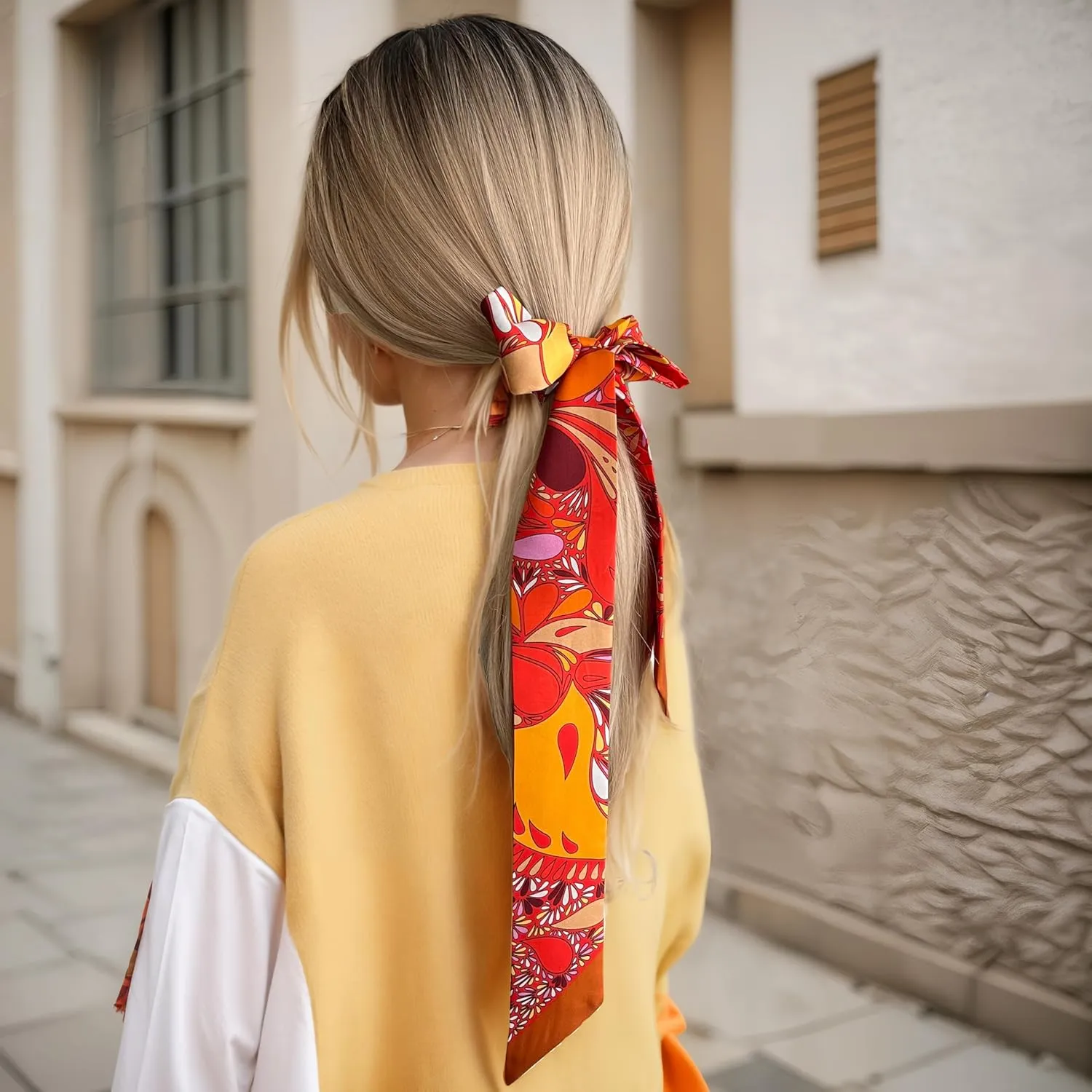 100% Mulberry Silk Scarf for Women Neck, Handbags,Bags, Purse, Hair Head Ribbon Skinny Scarf Silk Headband Scarf