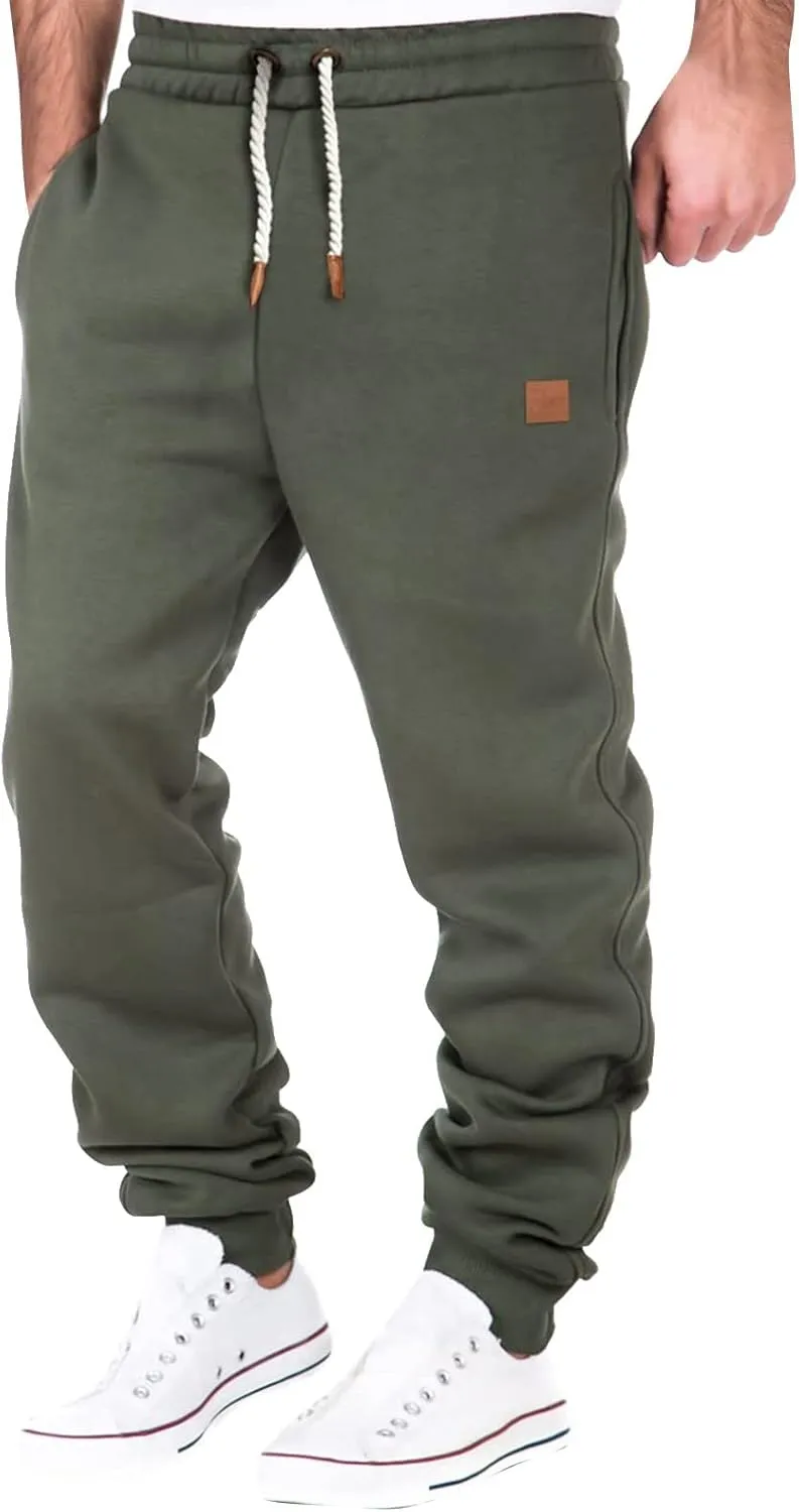 Cargo Sweatpants for Men Big and Tall Casual Fashion Joggers Comfortable Basic Pants Sport Daily Workout Pants Men's