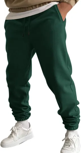Cargo Sweatpants for Men Big and Tall Gym Sweatpants Men's Cargo Pants with Pockets Cotton Sweatpants Casual Athletic