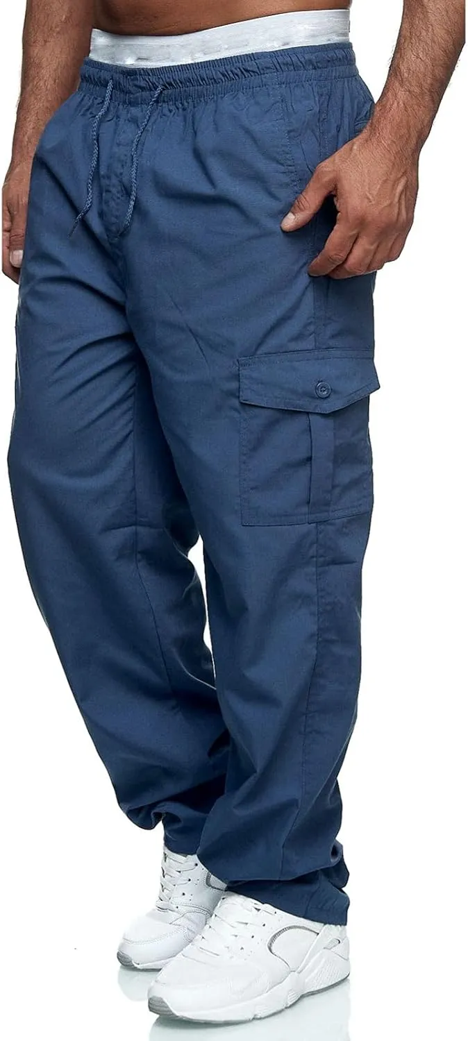 Cargo Sweatpants for Men Big and Tall Men's Casual Cargo Pants Loose Fit Jogger Sweatpants Tactical Work Pants Multi