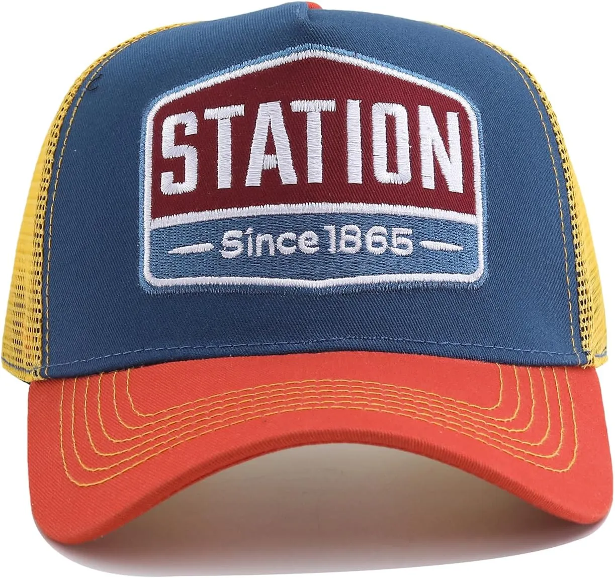 Fashion Structured Mesh Back Trucker Cap Breathable Baseball Caps Adjustable Snapback Hats for Men Hip Hop Umpire Hat