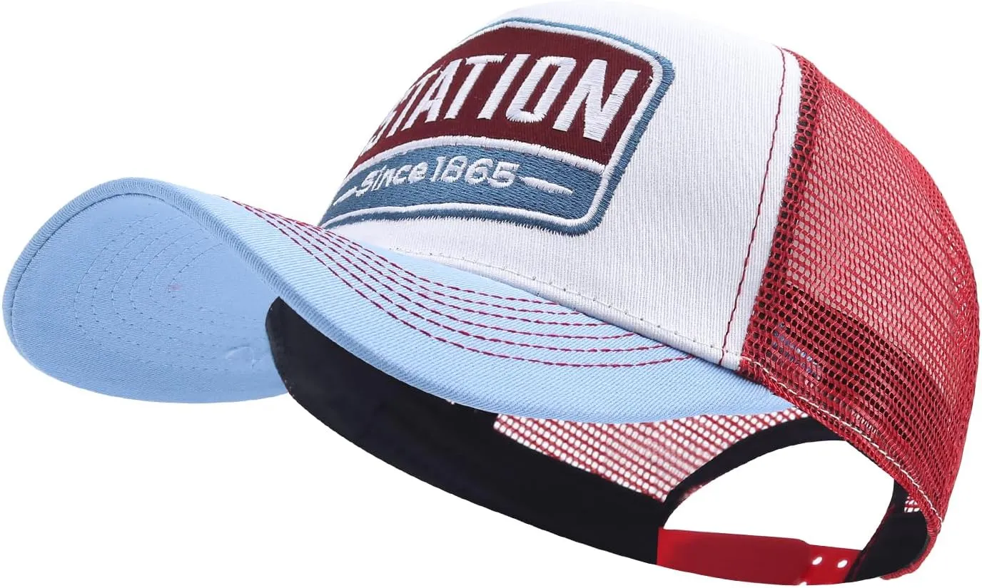 Fashion Structured Mesh Back Trucker Cap Breathable Baseball Caps Adjustable Snapback Hats for Men Hip Hop Umpire Hat