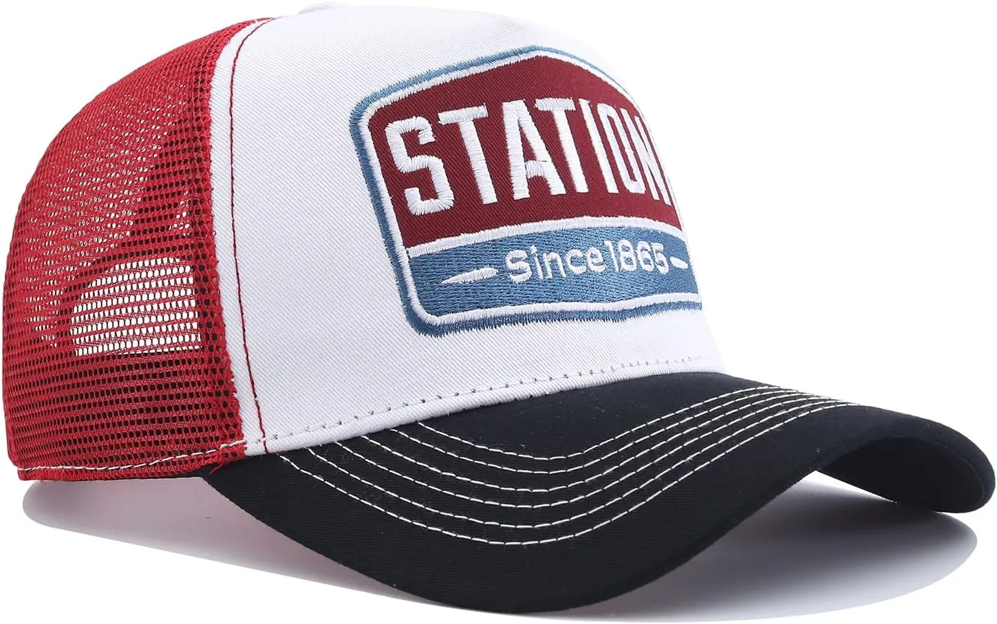 Fashion Structured Mesh Back Trucker Cap Breathable Baseball Caps Adjustable Snapback Hats for Men Hip Hop Umpire Hat