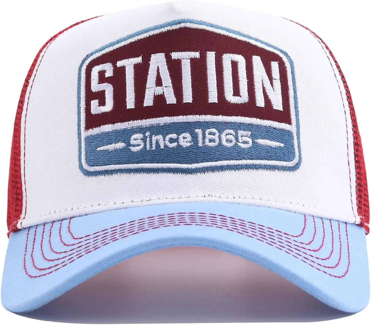 Fashion Structured Mesh Back Trucker Cap Breathable Baseball Caps Adjustable Snapback Hats for Men Hip Hop Umpire Hat