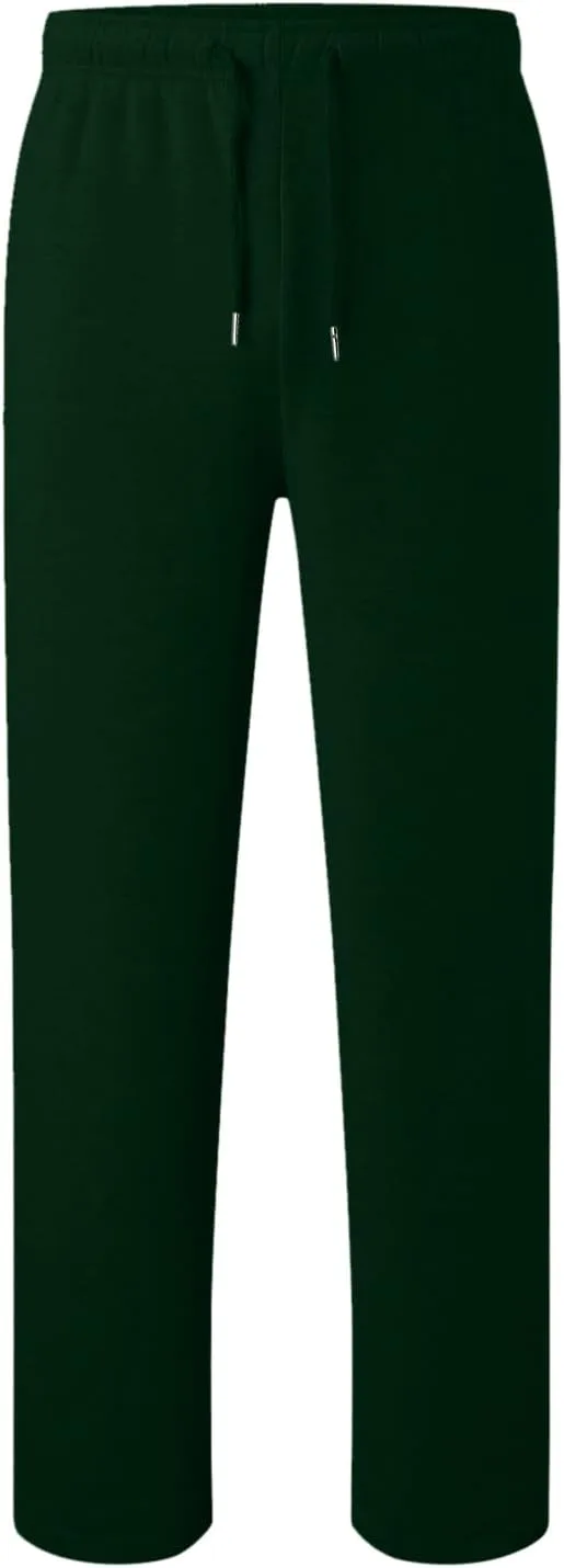 FZVYD Men's Sweatpants Athletic Lounge Pants Elastic Waist Drawstring Casual Joggers Relaxed Tapered Trousers with Pockets