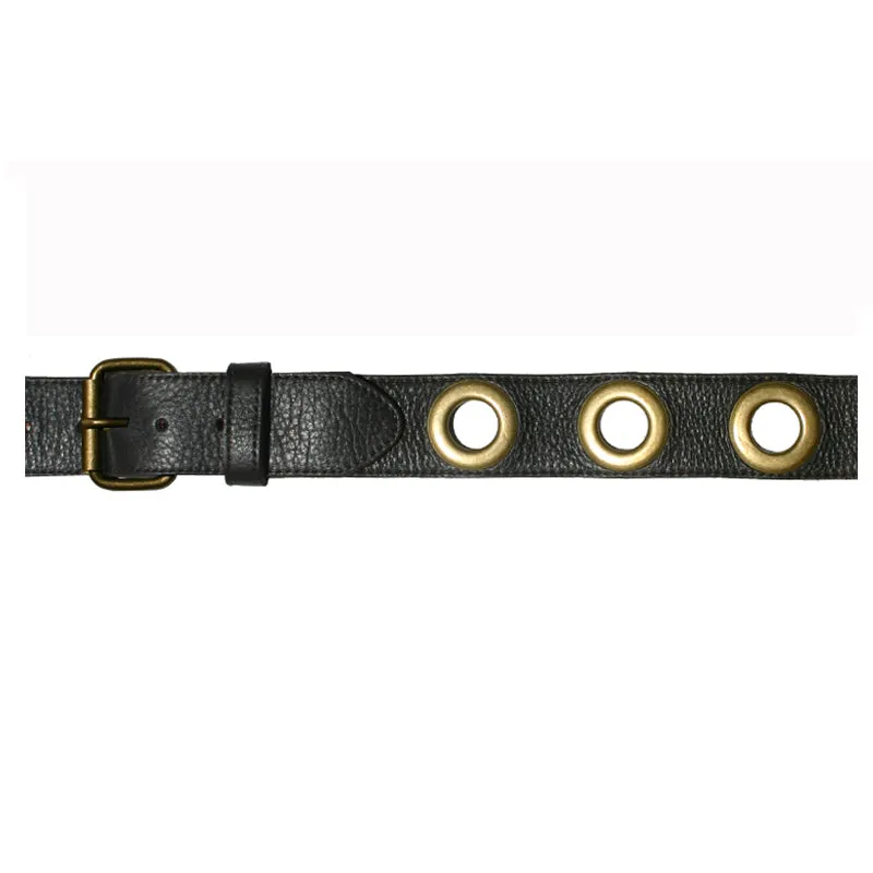 Grommet Belt - Chocolate