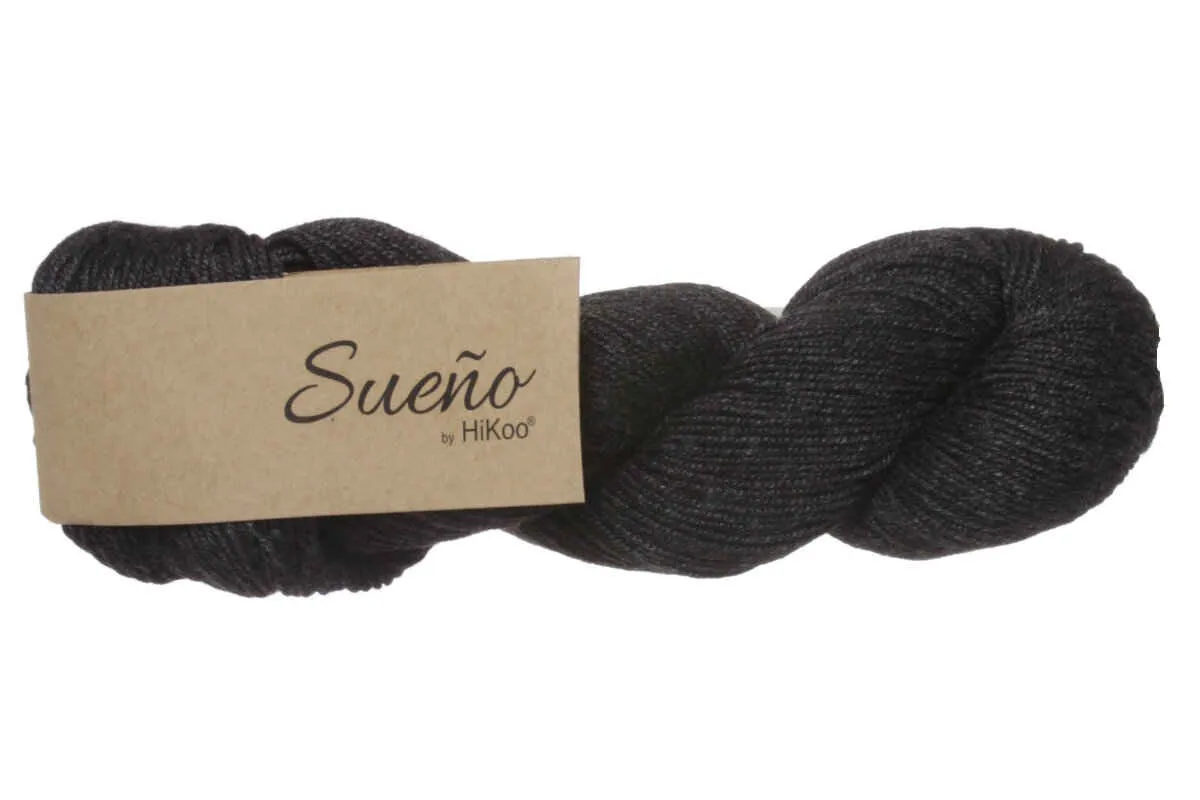 HiKoo Sueno Yarn - 1133 - Charcoal