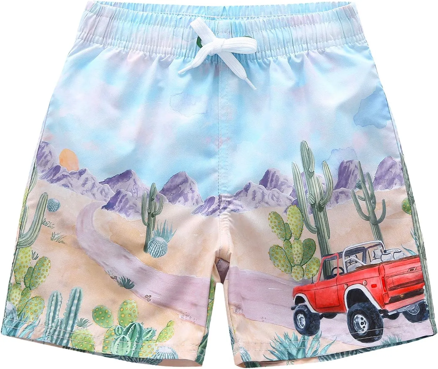 HowJoJo Kids Dinosaur Swim Trunks Boys Quick Dry Swim Shorts 3D Print Beach Shorts UPF 50 