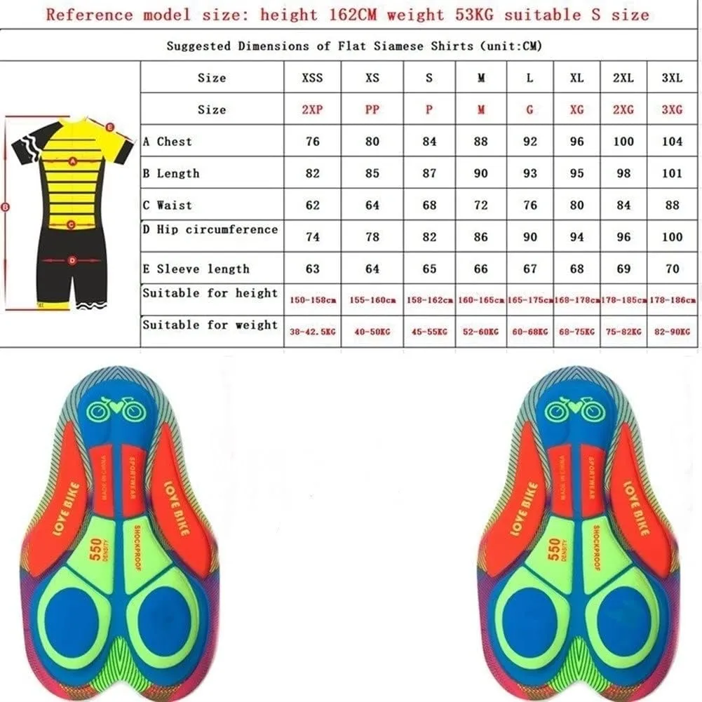 HUMAY Women Cycling Jersey Set Long Sleeve Pro Cycling Clothes Riding Quick Dry Jacket with 9D Pad - Bike Clothing Kit (Color : A, Size : XXXX-Large)