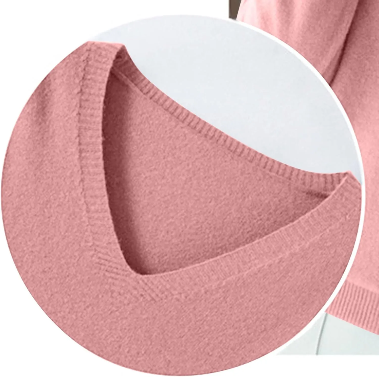 Long Sleeve Sweaters for Women Sexy v Neck Lightweight Knitted Sweater Tops Casual Loose Soft Pullover Jumper