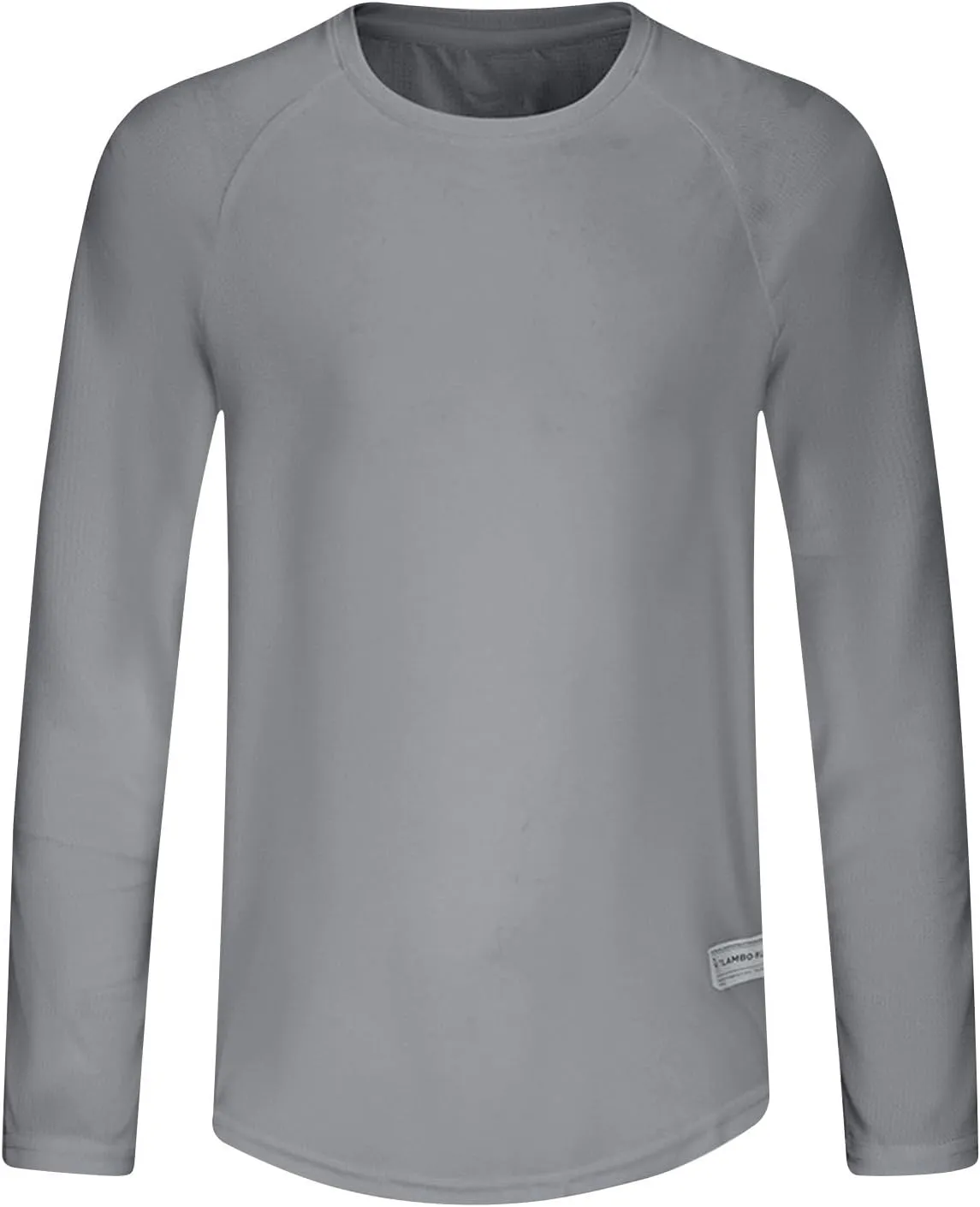 Men's Long Sleeve Pullover Quick Dry UPF 50  UV Swim Sun Shirt Running Fishing Workout Tee Outdoor Training Tops
