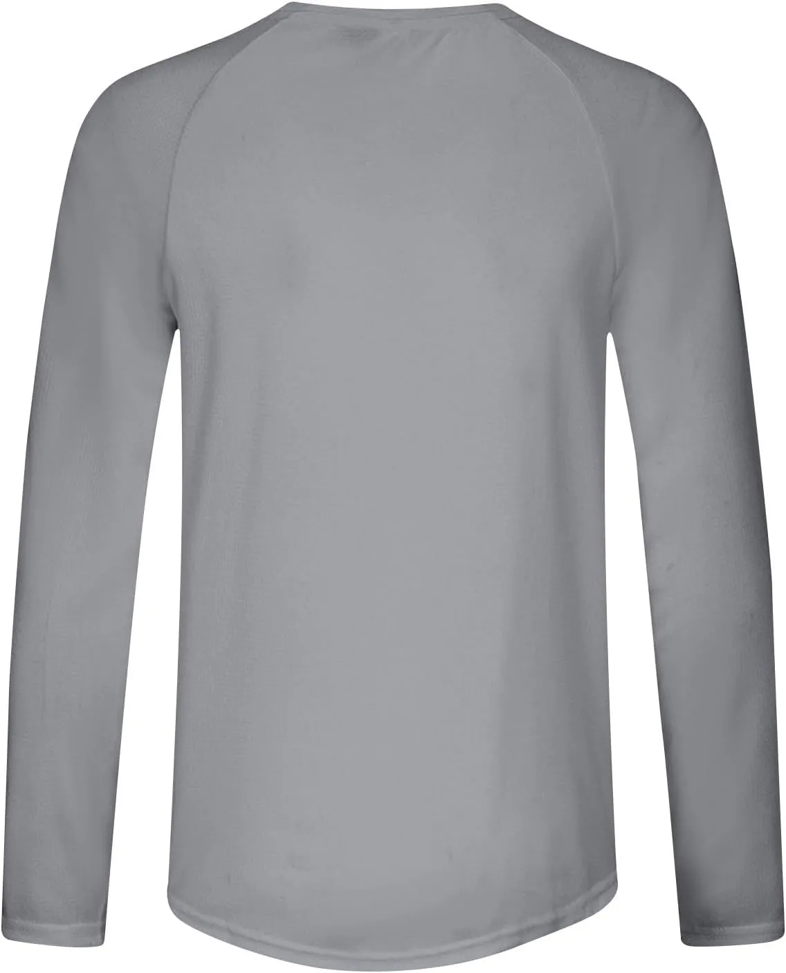 Men's Long Sleeve Pullover Quick Dry UPF 50  UV Swim Sun Shirt Running Fishing Workout Tee Outdoor Training Tops