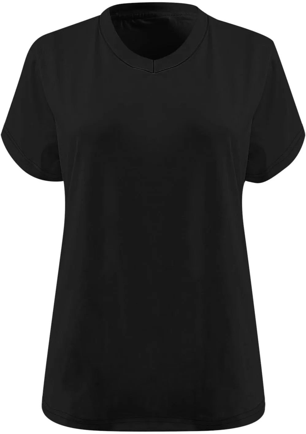 Plus Size Oversized T Shirts Women Fahsion V Neck Short Sleeve Drop Shoulder Tshirt Casual Summer Tunic Tops