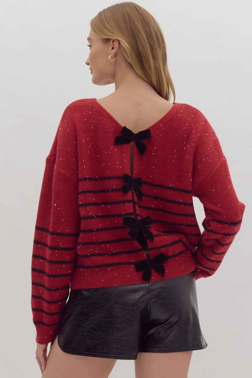 "Glitter And Shine" Sweater (Red)