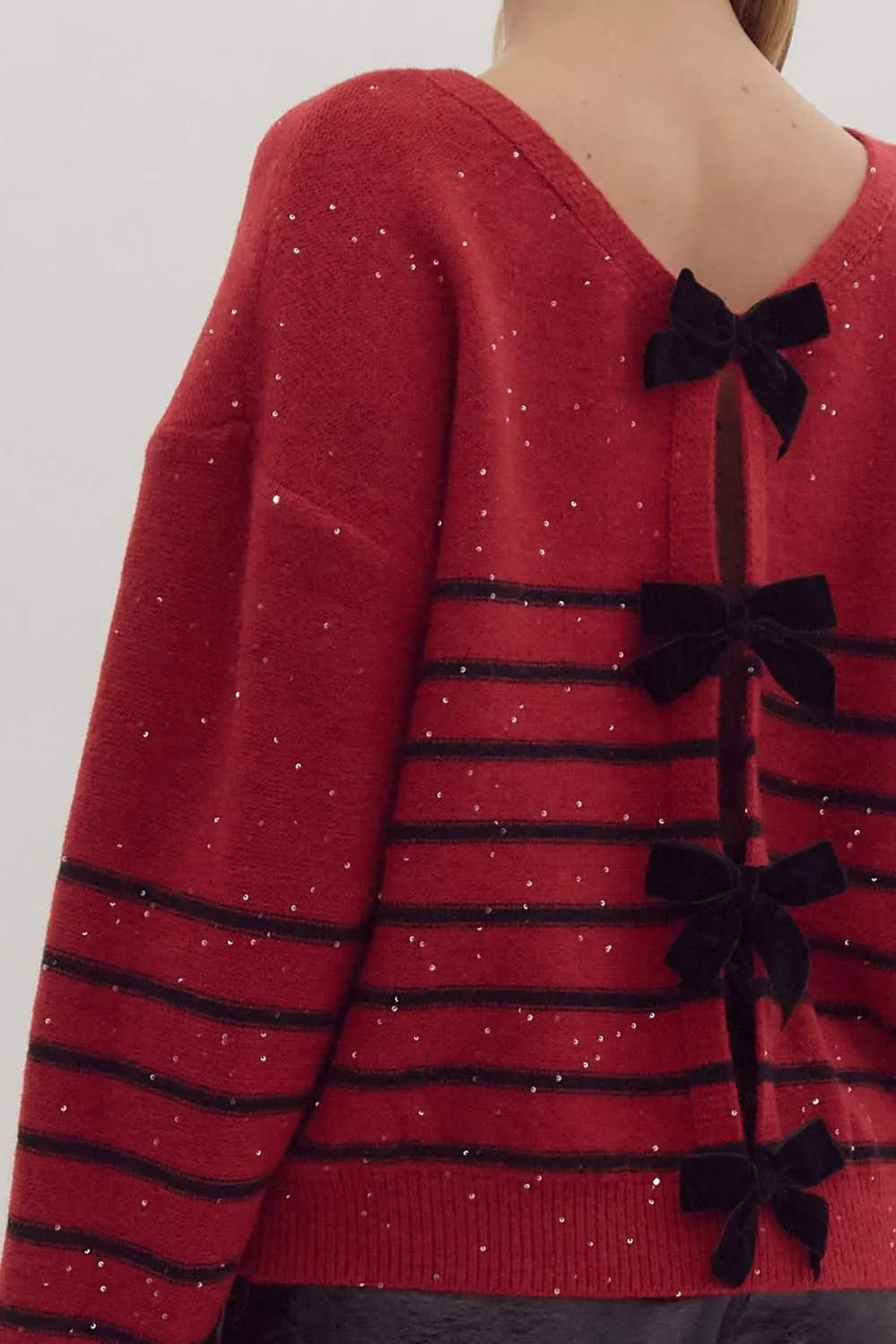 "Glitter And Shine" Sweater (Red)