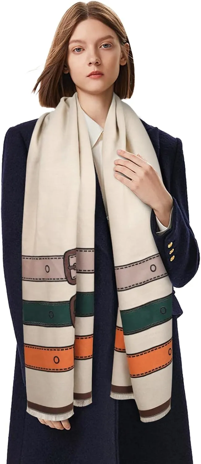 Relang Scarfs for Women Pashmina Silky Shawl Wrap for Evening Dressing Blanket Open Front Poncho Cape