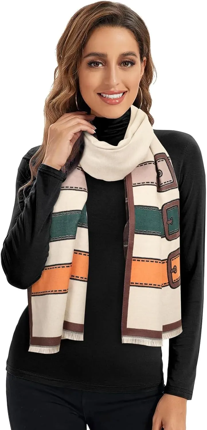 Relang Scarfs for Women Pashmina Silky Shawl Wrap for Evening Dressing Blanket Open Front Poncho Cape