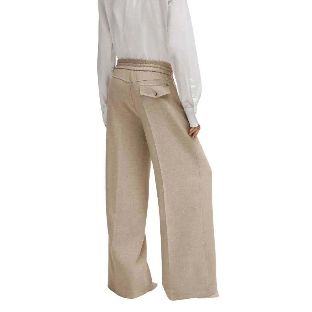 Tamaya Oversized Melange Twill Trousers 50518871