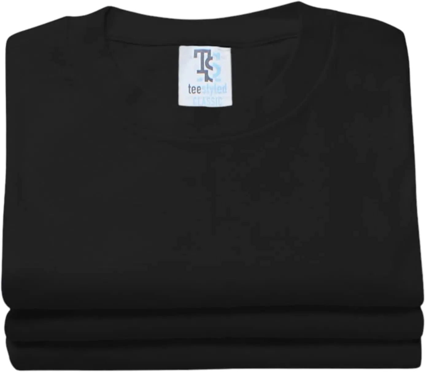 Tee Styled 3-Pack 6 Oz. Luxury T-Shirts for Men | Premium Cotton Tees | Durable Plain Shirts | Comfortable Multipack
