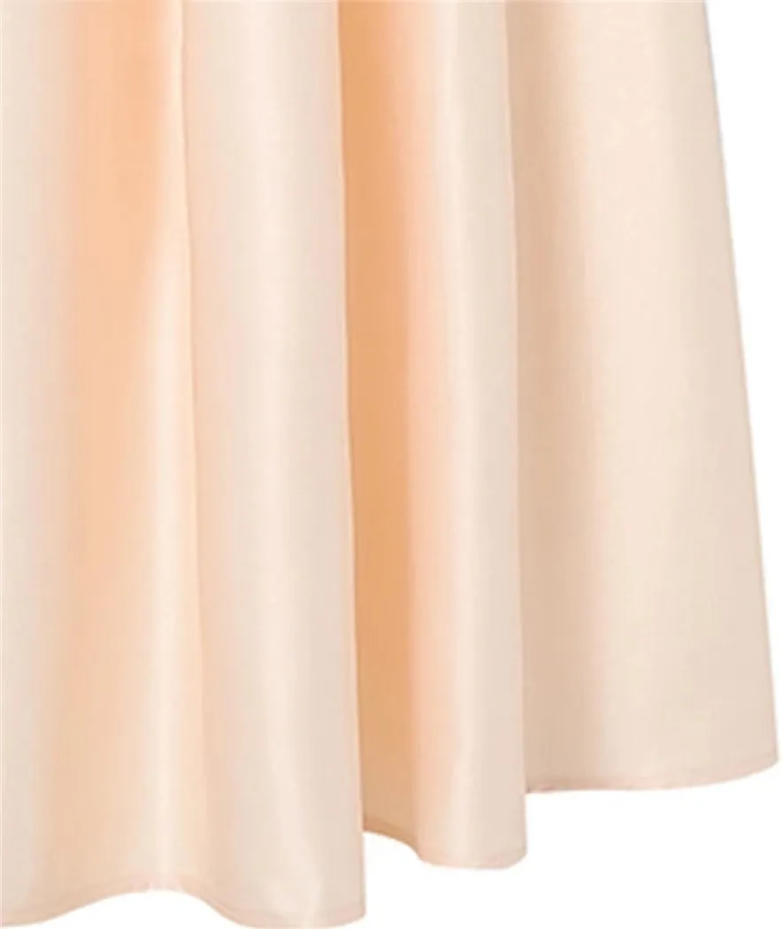 Women Elegant High Elastic Waist Satin Skirts Casual Loose Party Evening Pleated Maxi Skirts