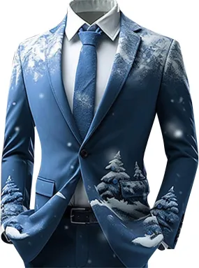 ZYXTIM Mens Floral Tuxedo Jacket Paisley Shawl Lapel Sequin Blazer Suit Dinner Party Prom Wedding Tuxedo Coat Suit Jacket